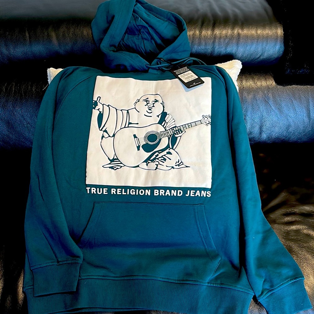 🩵🤍TRUE RELIGION MENS HOODIE🤍🩵